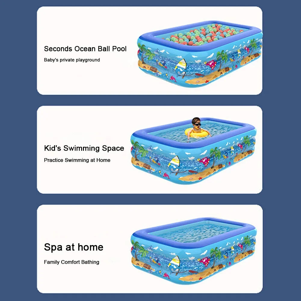 Inflatable Pools with Sprinkler,Upgraded Elephant Inflatable Swimming Pool,Kids Pools for Backyard,Large Inflatable Pool for Adults Blow up Pools