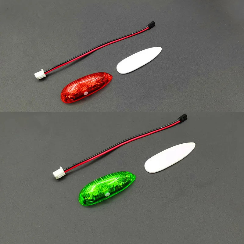 LED Light Kit for RC Plane Jet Airplane Aircraft Fix Wing Quadcopter, Rechargeable Red Green White LED Flashing Lights, Super Bright Little Light for Safe Dusk Flight