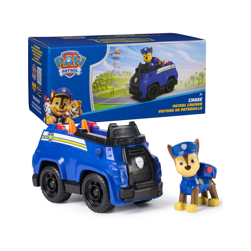 Chase’s Patrol Cruiser, Toy Car with Collectible Action Figure, Sustainably Minded Kids Toys for Boys & Girls Ages 3 and Up