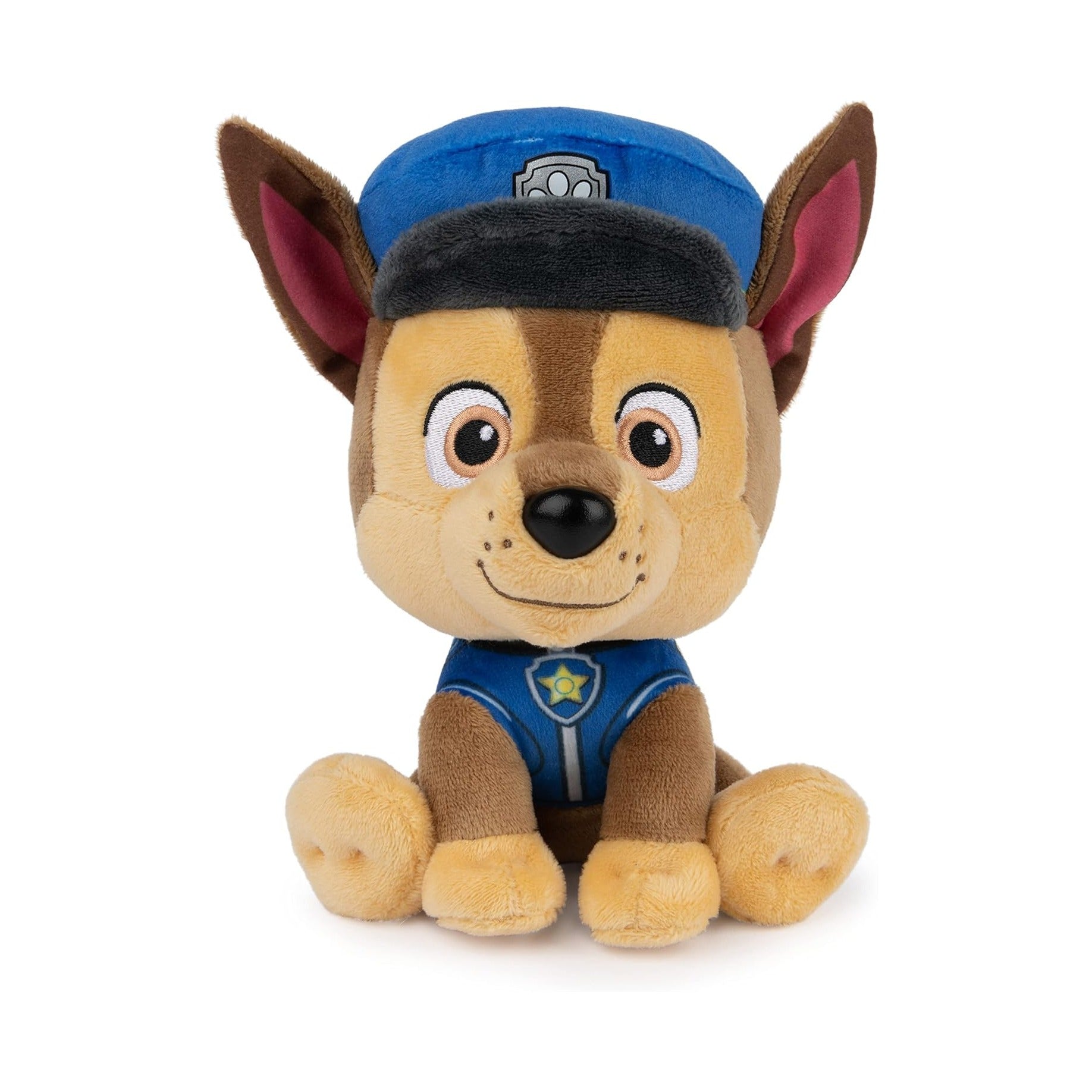 PAW Patrol Chase in Signature Police Officer Uniform Plush Toy, Stuffed Animal for Ages 1 and Up, 6" (Styles May Vary)