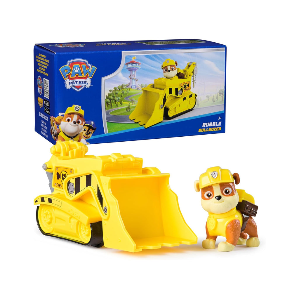 Rubble’s Bulldozer Toy Truck with Collectible Action Figure, Sustainably Minded Kids Toys for Boys & Girls Ages 3 and Up