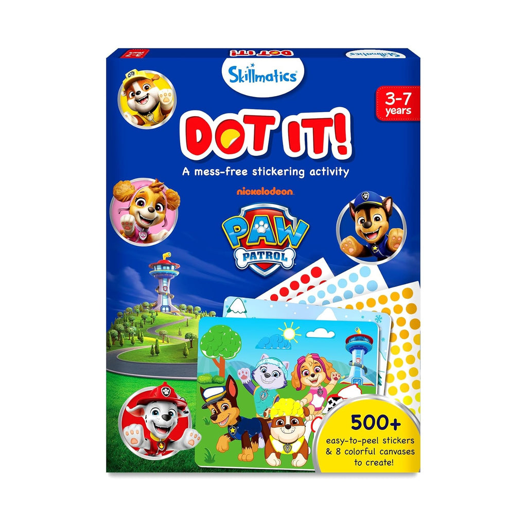 Dot It Sticker Art – PAW Patrol, Mess-Free Fun for Kids, 500+ Stickers, Craft Kits, Classroom Valentine’s Day Gift, Travel Toys for Boys & Girls Ages 3–7