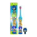 Clean N' Protect, Sonic The Hedgehog Toothbrush with 3D hygienic Cover, Premium Soft Bristles, Anti-Slip Grip Handle, Battery Included, Ages 3+, 3 Piece Set