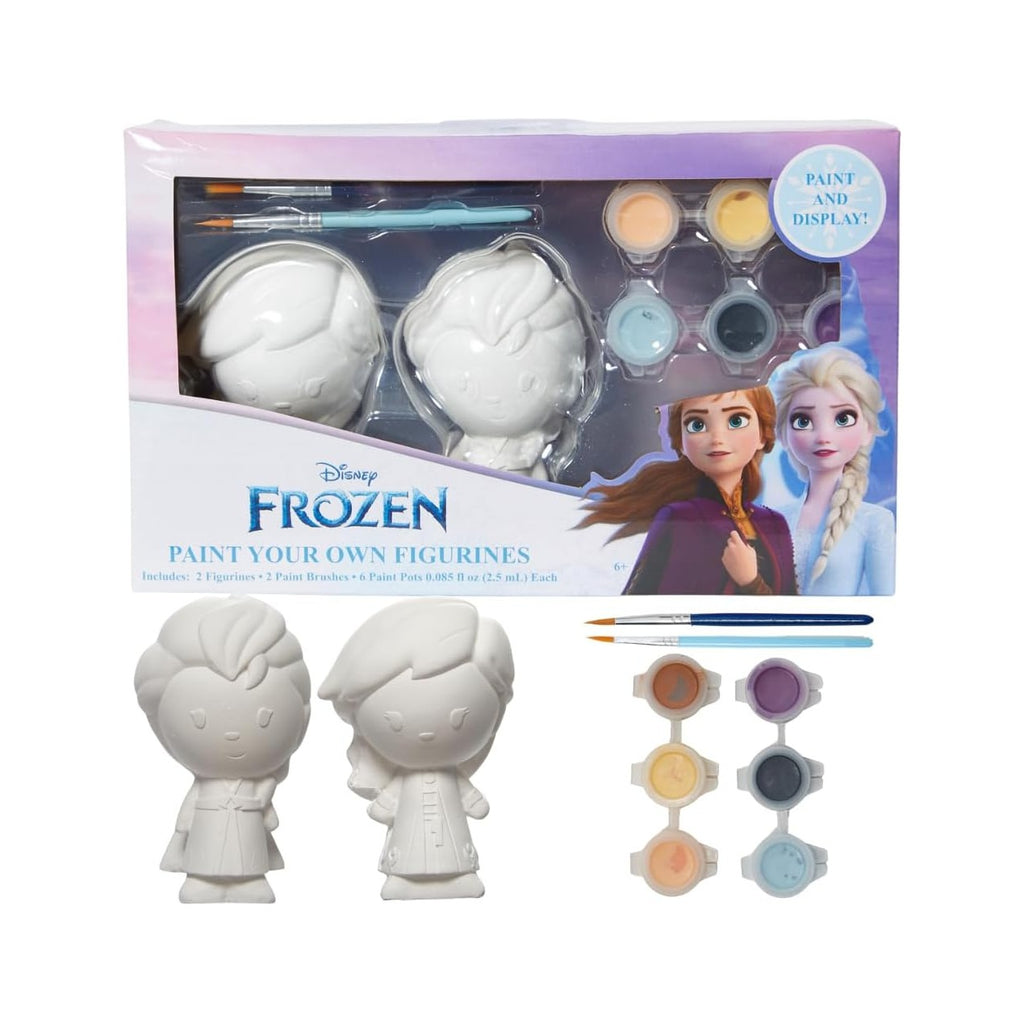Disney Frozen DIY Paint Your Own Figurines Arts and Crafts Set for Girls - Elsa & Anna