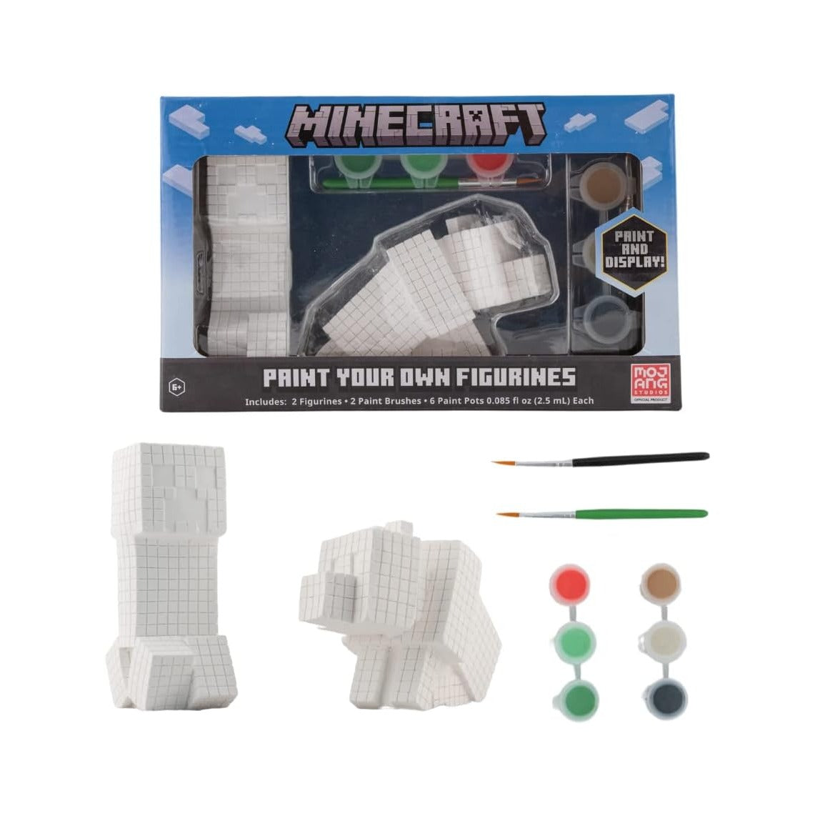 Minecraft Paint Your Own Figurines Arts and Crafts Set for Boys Girls
