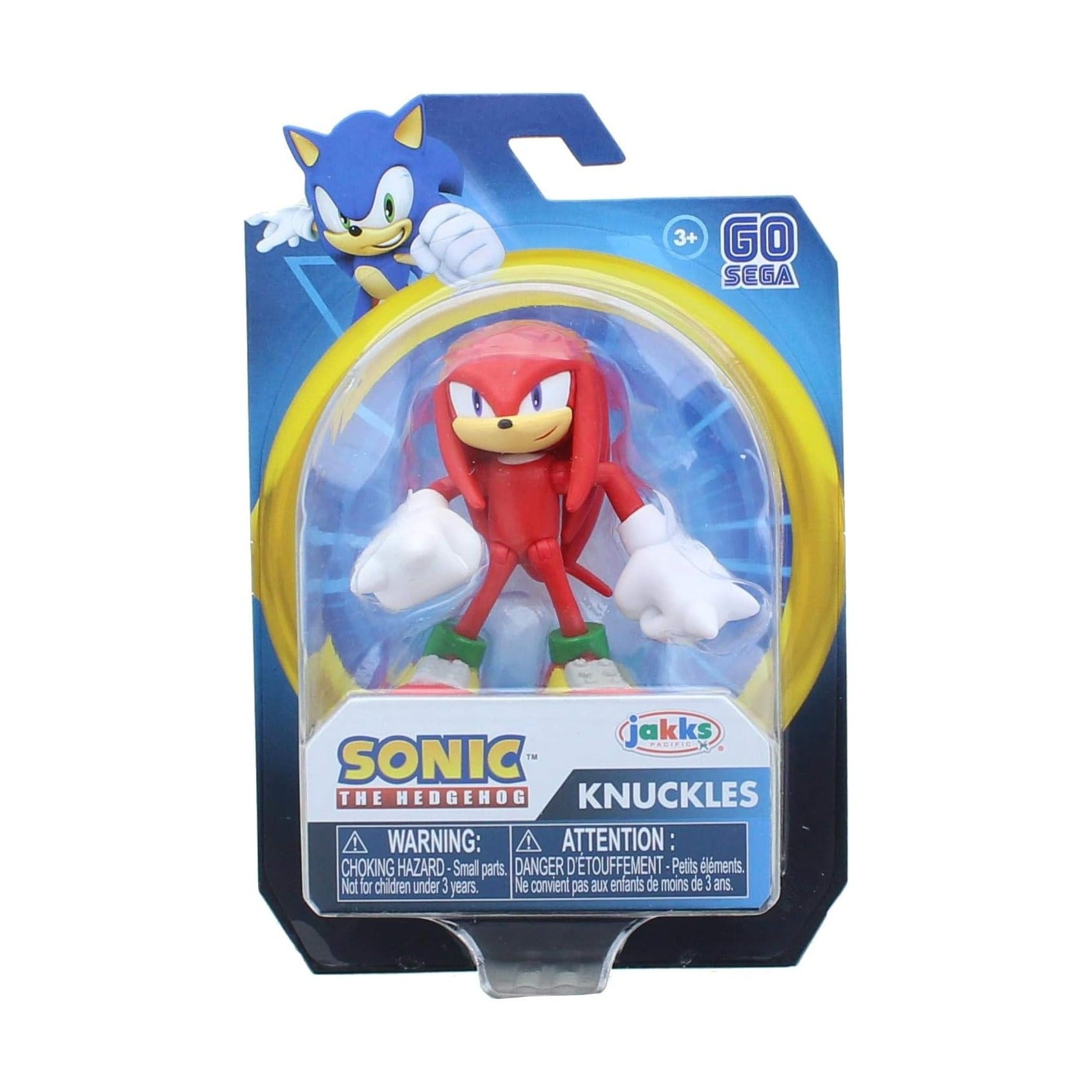 The Hedgehog Action Figure 2.5 Inch Knuckles Collectible Toy, Red
