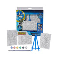 The Hedgehog Canvas Paint Set for Kids with 3 Canvases, Acrylic Paint, Paintbrush, & Easel