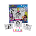 Disney Encanto Canvas Paint Set for Kids with 3 Canvases, Acrylic Paint, Paintbrush, & Easel