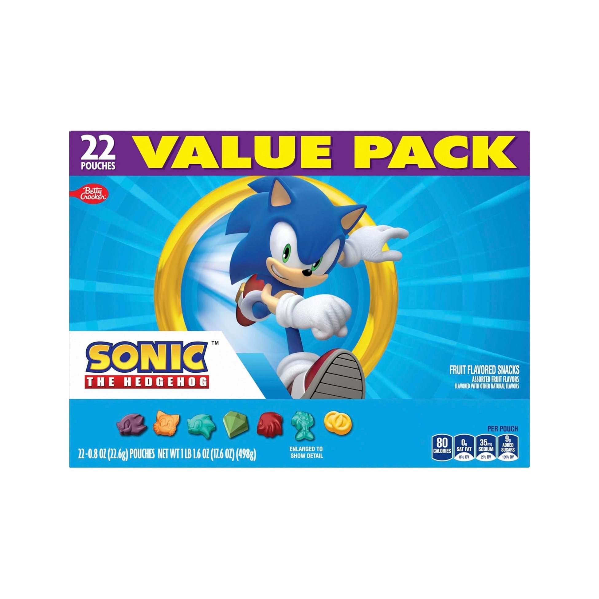 The Hedgehog Fruit Flavored Snacks, Treat Pouches, Gluten Free Snack, Value Pack, 22 Ct, 17.6 oz