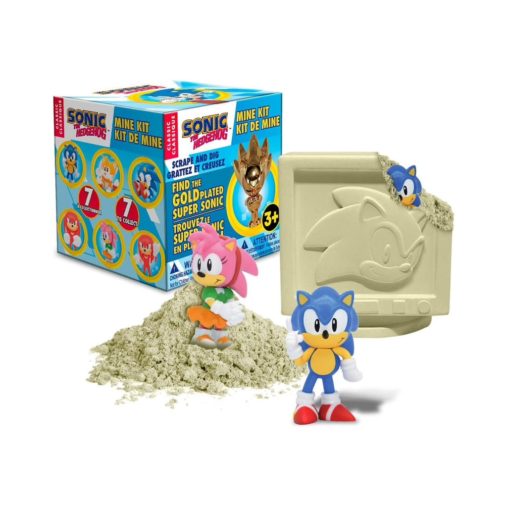 The Hedgehog Minekit – Licensed Dig‑and‑Discover Toy with Amy’s Hammer, 7 Figure Mystery (Includes Rare Gold‑Plated Super Sonic) Just Toys