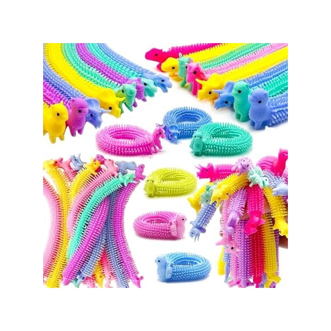 30 Pack Stretchy Strings Fidget Toys, Sensory Toys Bulk for Kids and Adults Stress Relief, Anti-Anxiety Autism Toys, Perfect for Valentine's Day Classroom Exchange, Birthday Gifts, Party Favors