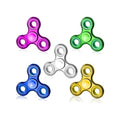 Fidget Toys Adults 5 Pack,Electroplated Metal Fidget Spinner Stress Reducer,High Speed 3-5 Min Quite Spins,Fidgets for Adults & Teens & Kids Age 6+,Valentines Day Gifts