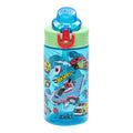 Mattel Hot Wheels Sage Kids Water Bottle For School or Travel, 16oz Durable Plastic Water Bottle With Straw, Handle, and Leak-Proof, Pop-Up Spout Cover (Hot Wheels)