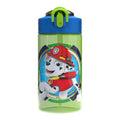 Designs Paw Patrol Kids Spout Cover and Built-in Carrying Loop Made of Plastic, Leak-Proof Water Bottle Design (Rocky, Rubble & Chase, 16 oz, BPA-Free)