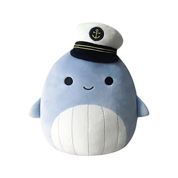 8-Inch Samir Blue Whale with Sailor Hat - Little Ultrasoft Official Kelly Toy Plush