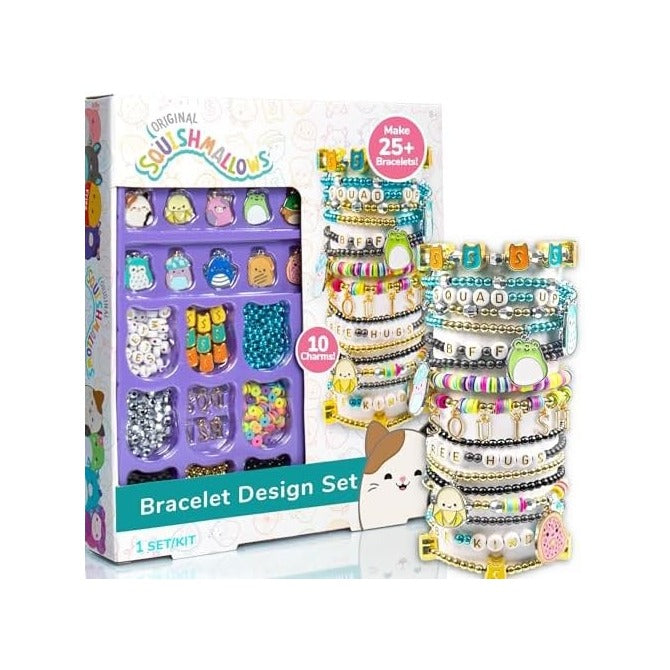 Original Squishmallows Bracelet Design Set, Cute & Friendship Bracelet Kit, Jewelry Making Kit, Charm Bracelet Making Kit, Beading & Jewelry Making, Friendship Bracelet Making Kit
