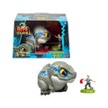 Jurassic World Bite Club Dinosaur Action Figure & Accessory, Velociraptor 'Blue' Chubby-Stylized Toy Dino Collectible