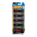 Toy Cars Formula 1 5-Pack, Set of 5 1:64 Scale Die-Cast Vehicles Featuring F1 Racing Team Decos, Collectible Race Cars