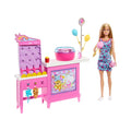 Beach Detectives Malibu” Doll & Cotton Candy Game Booth Playset with 20 Accessories Including Prizes