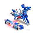 Transforming Dinosaur Toys,2-in-1 Magnetic Cars Crash & Transform into Dinosaur, No Battery Needed, Safe ABS Plastic for Kids 3-12 Christmas Birthday Present
