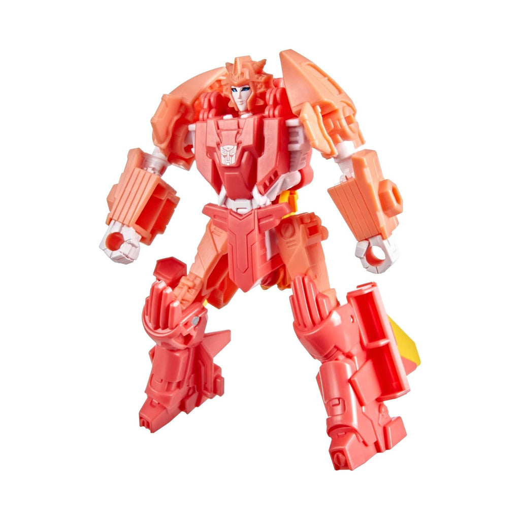 Transformers CYBERWORLD Elita-1 Cyber Changers 4-Inch Action Figure, Quick Change to Speedboat Mode, Robot Toys for Boys and Girls 6 and Up