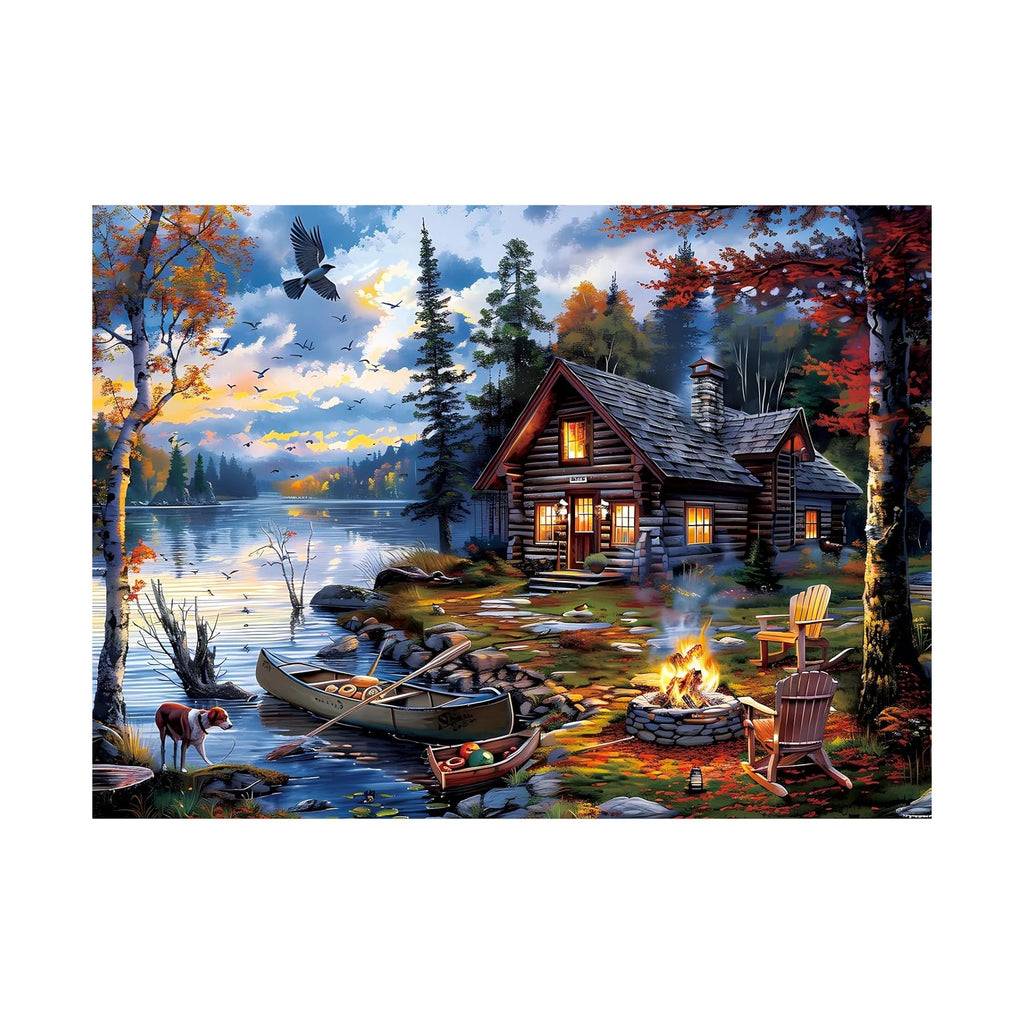 Puzzles for Adults 500 Pieces Coutryside Jigsaw Puzzle for Adults Autumn Puzzles Family Challenging Puzzle Games Great Gift Unique Brain Teaser for Puzzle Enthusiasts, 20.5 x 15