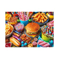 500 Piece Puzzle for Adults, Hamburger Jigsaw Puzzles, Youths Favorite Foods Puzzles 500 Pieces, Birthday and Barious Holiday Party for Family Adult, Funny Puzzle for Adults, 20.5x15 in