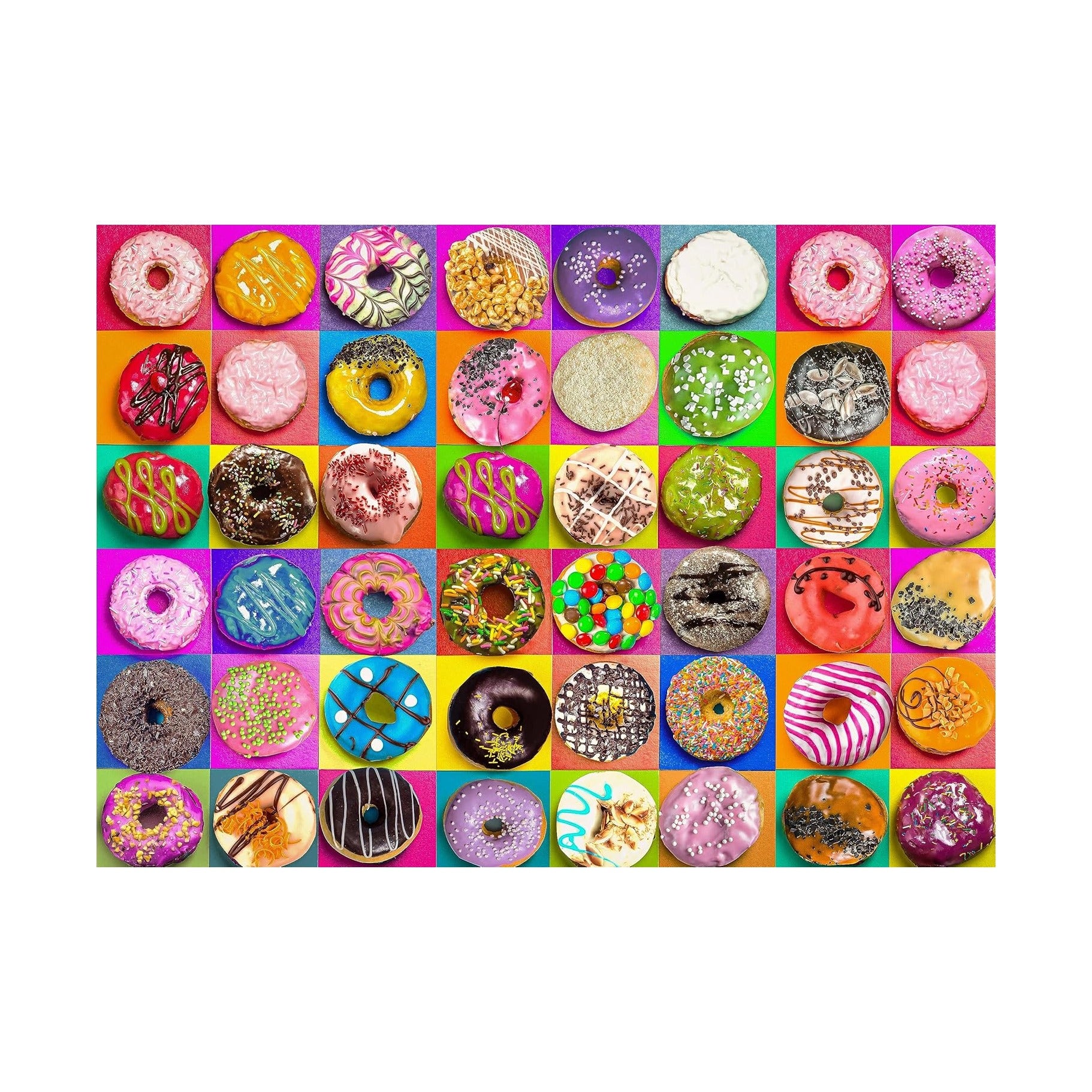 Jigsaw Puzzles 1000 Pieces for Adults, Families (Donuts) Pieces Fit Together Perfectly