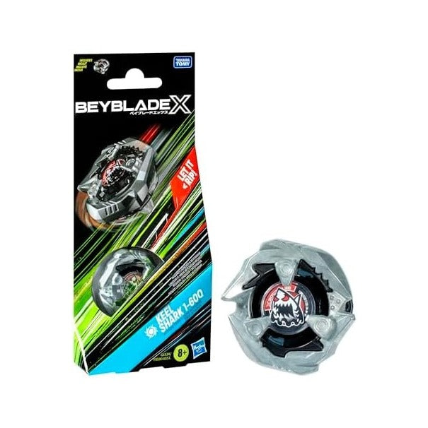 Beyblade X Keel Shark 1-60Q Booster Pack Set with Attack Type Top; Authentic Takara Tomy Battle Tops Games/Toys for Boys and Girls 8+
