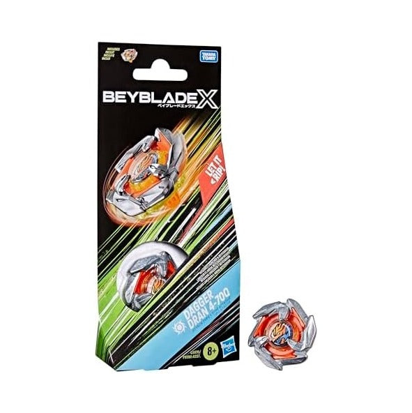 Beyblade X Dagger Dran 4-70Q Booster Pack Set with Takara Tomy Attack Type Top, Battling Tops Game Toys, Ages 8+