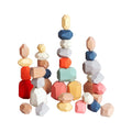 36 PCS Wooden Sorting Stacking Rocks Stones,Sensory Toddler Toys Learning Montessori Toys, Building Blocks Game for Kids 3 4 5 6 Years Boy and Girl Birthday Gifts for Kids