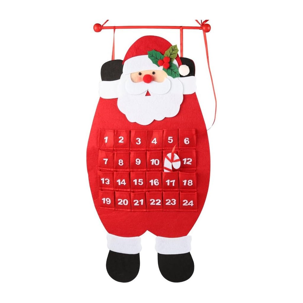 Christmas Advent Calendar 2025, 3D Felt Hanging Advent Calendar Reusable Countdown to Christmas Calendar for Kids Christmas Decorations Gifts