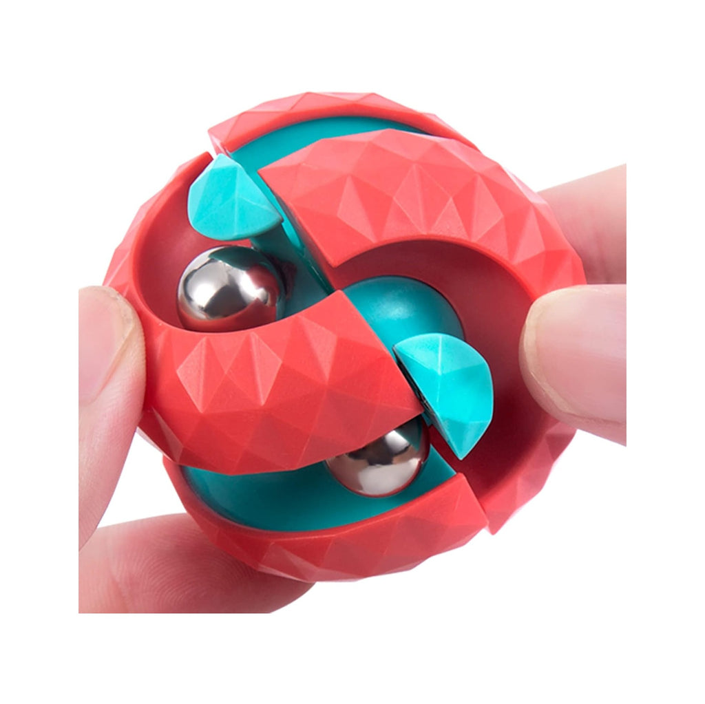 Unique Orbit Ball Fidget Toy, Novelty Beads Track Infinity Cube Stress Relief Balls Creative Sensory Toys for Autistic ADHD Kids Adults