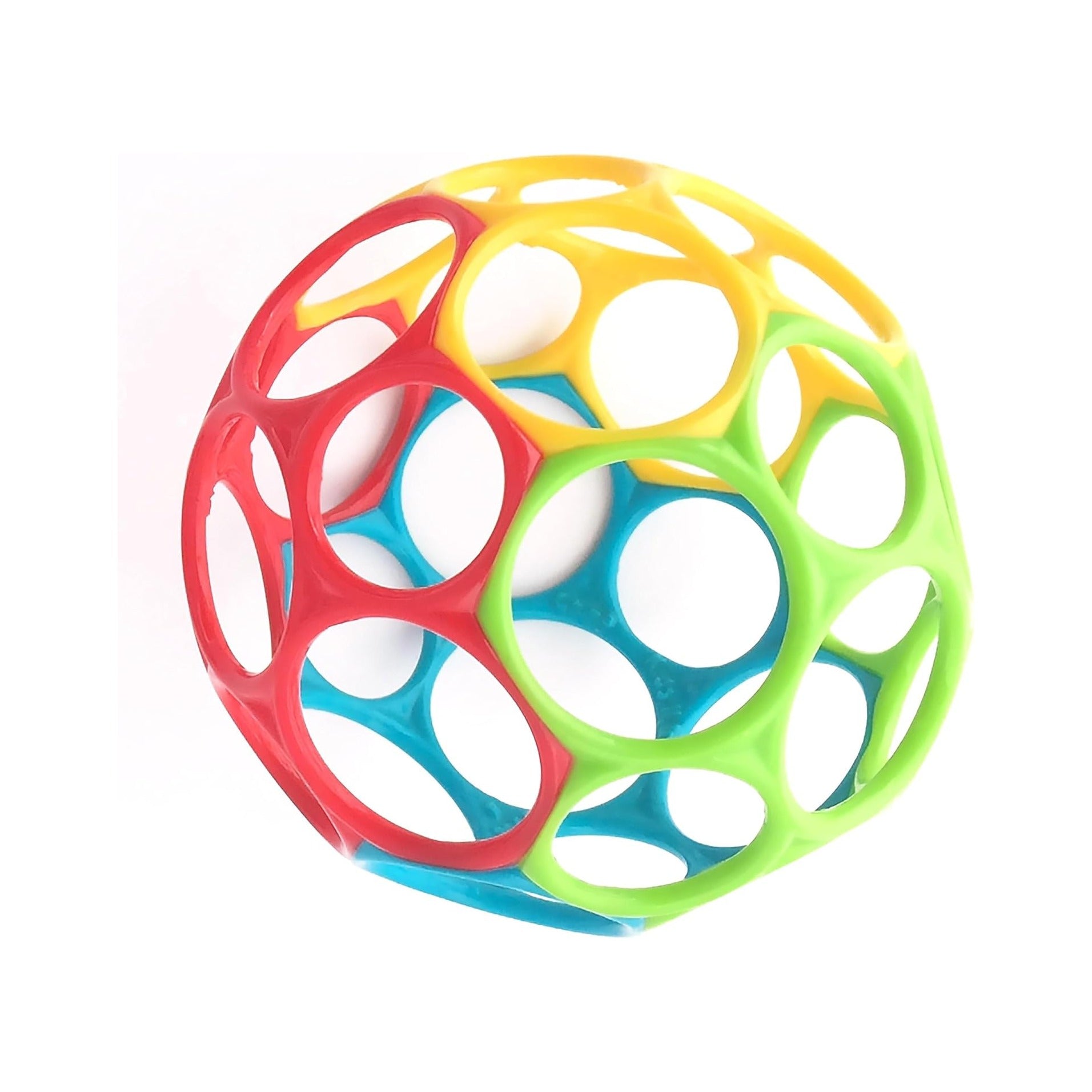 Oball Easy Grasp Classic Ball BPA-Free Infant Toy in Red, Yellow, Green, Blue, Age Newborn and up, 4 Inches