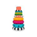 Stacks of Circles Stacking Ring STEM Learning Toy, Age 6+ Months, Multi, 9 Piece Set