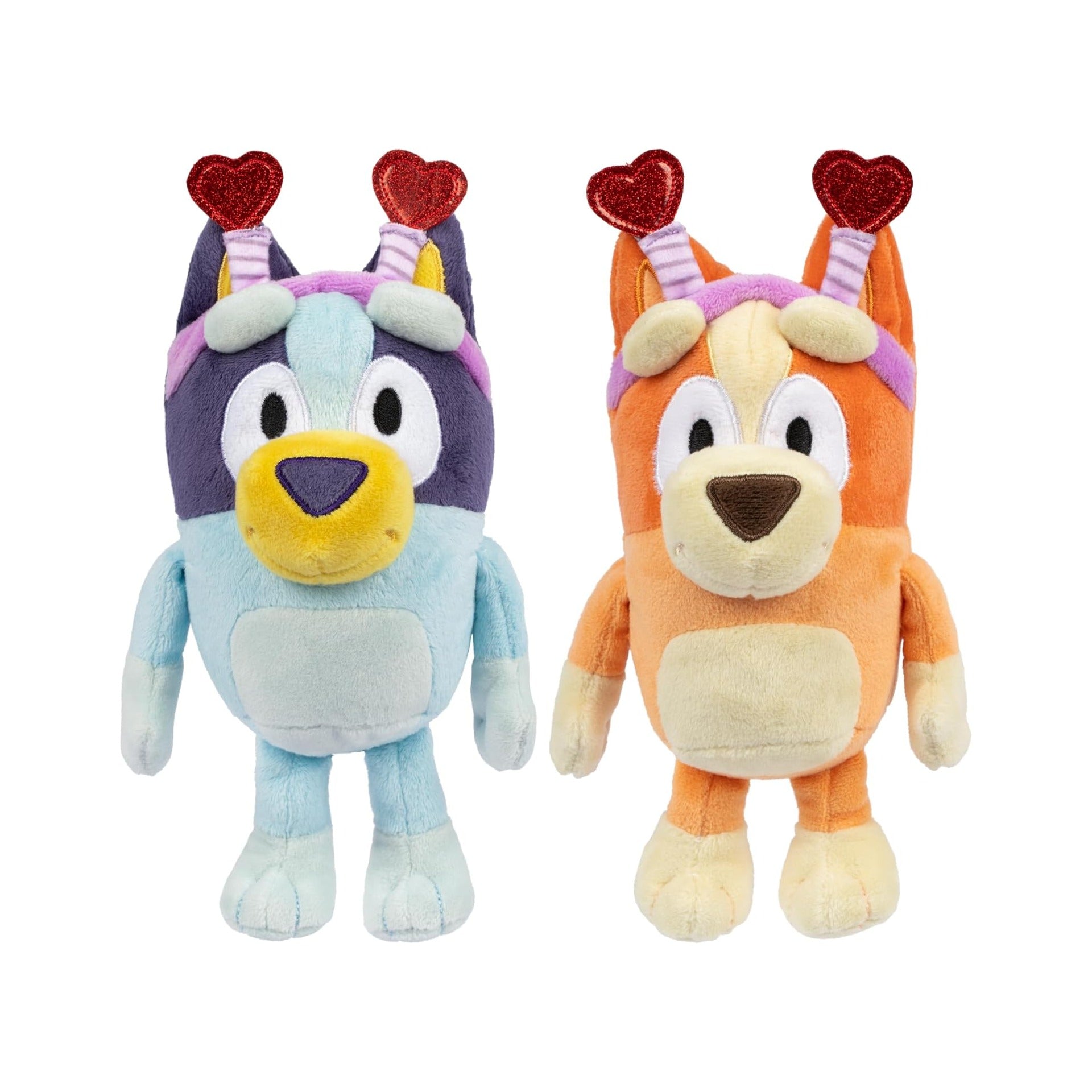 2-Pack Smoochy Kiss Valentine’s Day Plush Bingo. 2 Episode-Themed Figures with Moving Arms & Love Letter Accessory, 2.5-3" Poseable Toys for Kids. Recreate Moments from The Show.