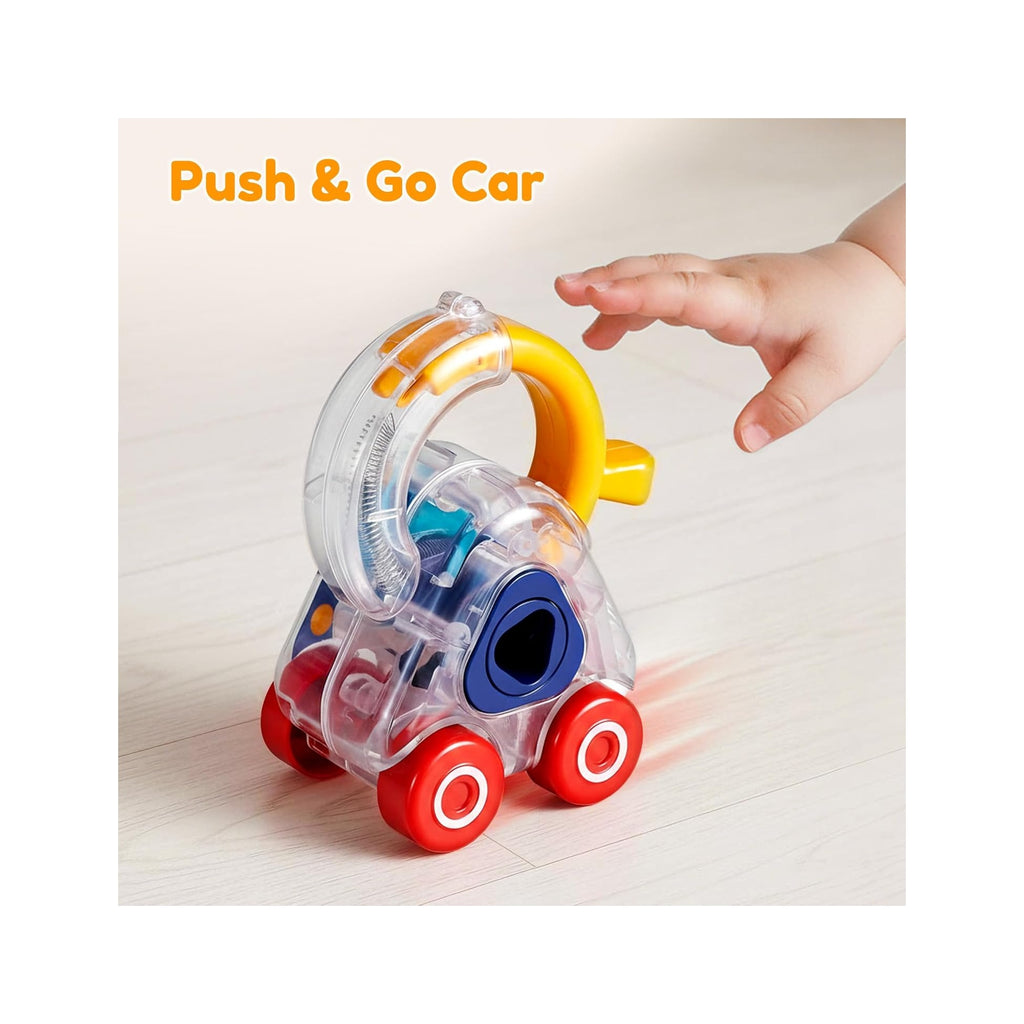 Toddler Lock Key Toy, Montessori Learning Sorting Matching Toy, Baby Fine Motor Development, Infant Activity Push Car, Educational Birthday Gift For 1 2 3 Year Old Kid Boy Girl