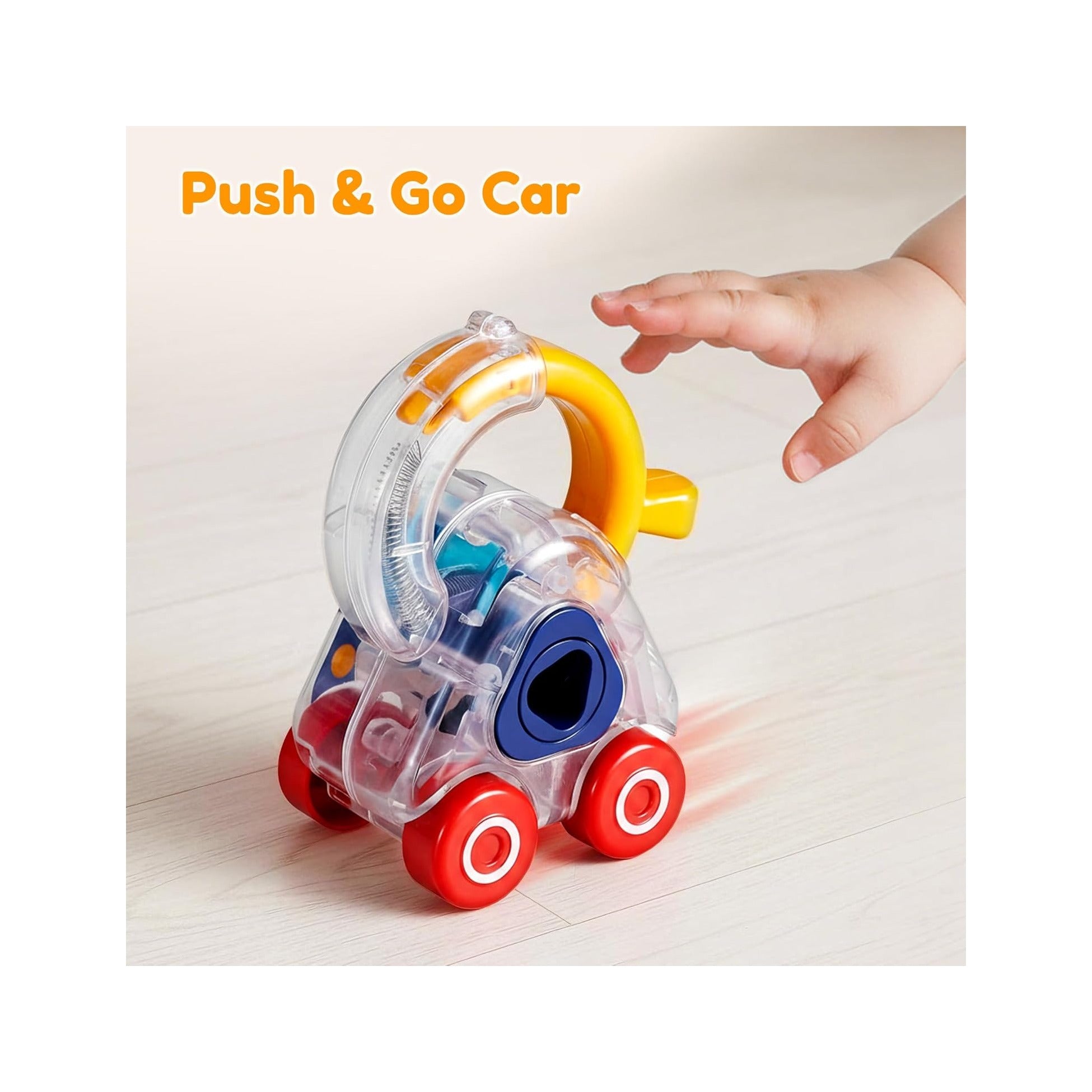 Toddler Lock Key Toy, Montessori Learning Sorting Matching Toy, Baby Fine Motor Development, Infant Activity Push Car, Educational Birthday Gift For 1 2 3 Year Old Kid Boy Girl
