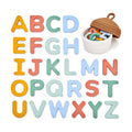 Silicone Alphabet Magnetic Letters, 26 Uppercase ABC Fridge Magnets for Kids 3+, Preschool Learning Refrigerator Toy Set, Birthday Gifts for Boys & Girls