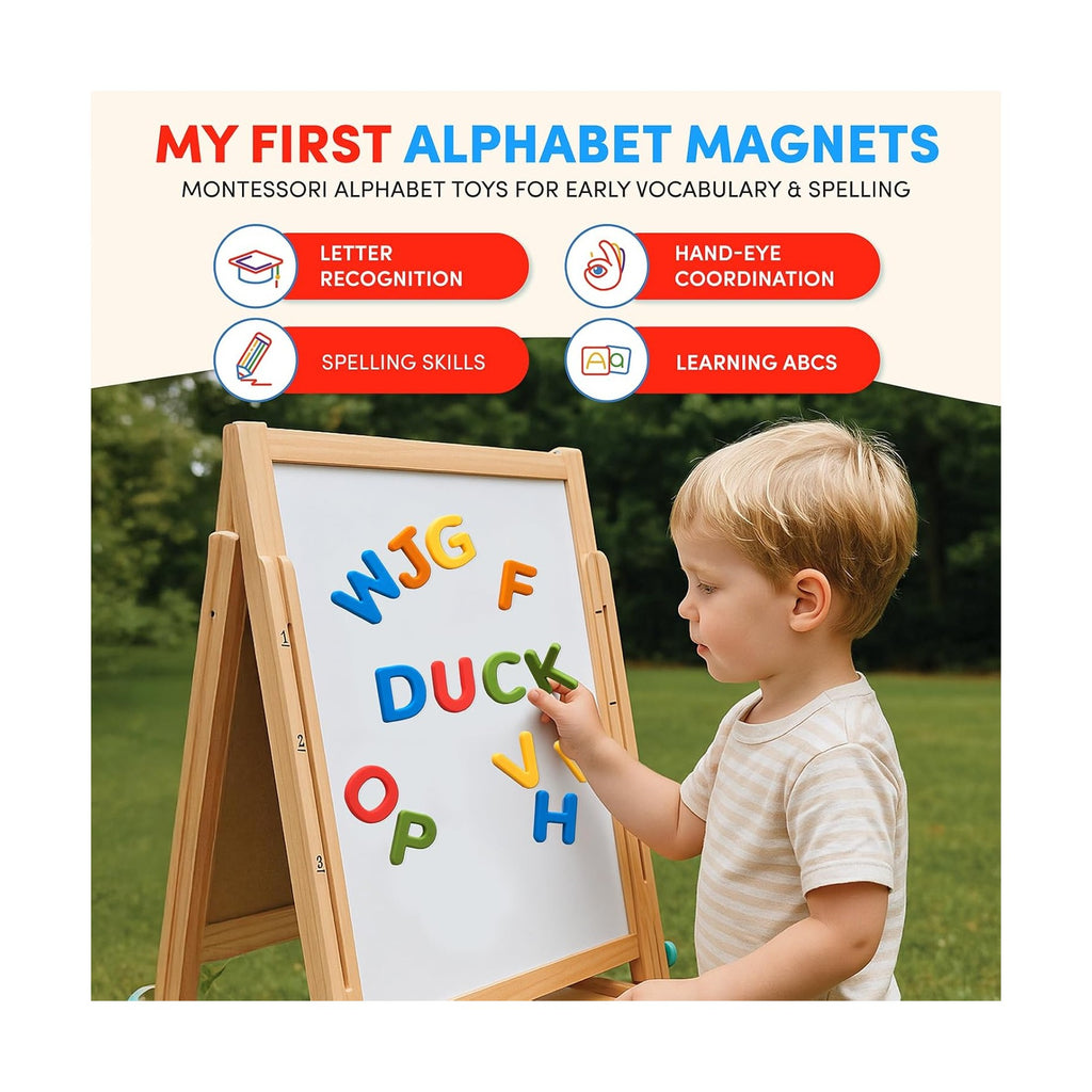 Wooden Puzzles for Toddlers, Number Shape Toddler Puzzles, Number Blocks Toys for Kids, Preschool Learning Educational, Toddler Learning Toys for Gift Set