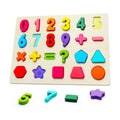 Wooden Puzzles for Toddlers, Number Shape Toddler Puzzles, Number Blocks Toys for Kids, Preschool Learning Educational, Toddler Learning Toys for Gift Set