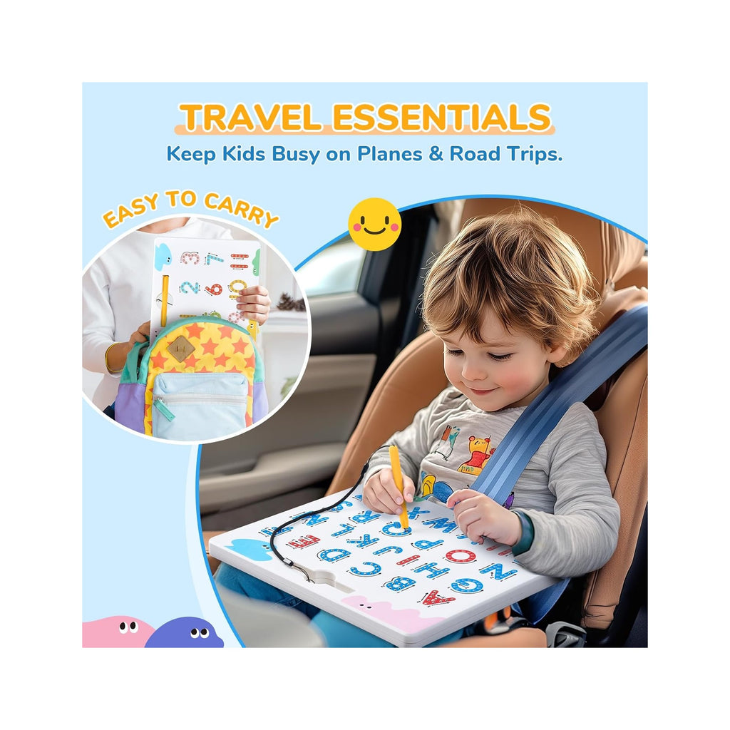 Magnetic Letter and Number Tracing Board Set, Double Sided Alphabet & Numbers Board for Toddlers, ABC Uppercase & Lowercase Practice, Math Learning, Preschool Educational Gift Toys for Kids
