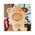 Clothes for LABUBU Doll (NO Doll), Cute Calico Cat Plush Jumpsuit Accessories for LABUBU 17cm Dolls, Premium Fashion Outfit for LABUBU Unique Dress Up