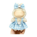 Clothes for LABUBU 17cm Doll (NO Doll), Outfit for LABUBU, Dress and Hairpin Set for LABUBU Dress Up, Fashion and Premium Dolls Accessories for LABUBU