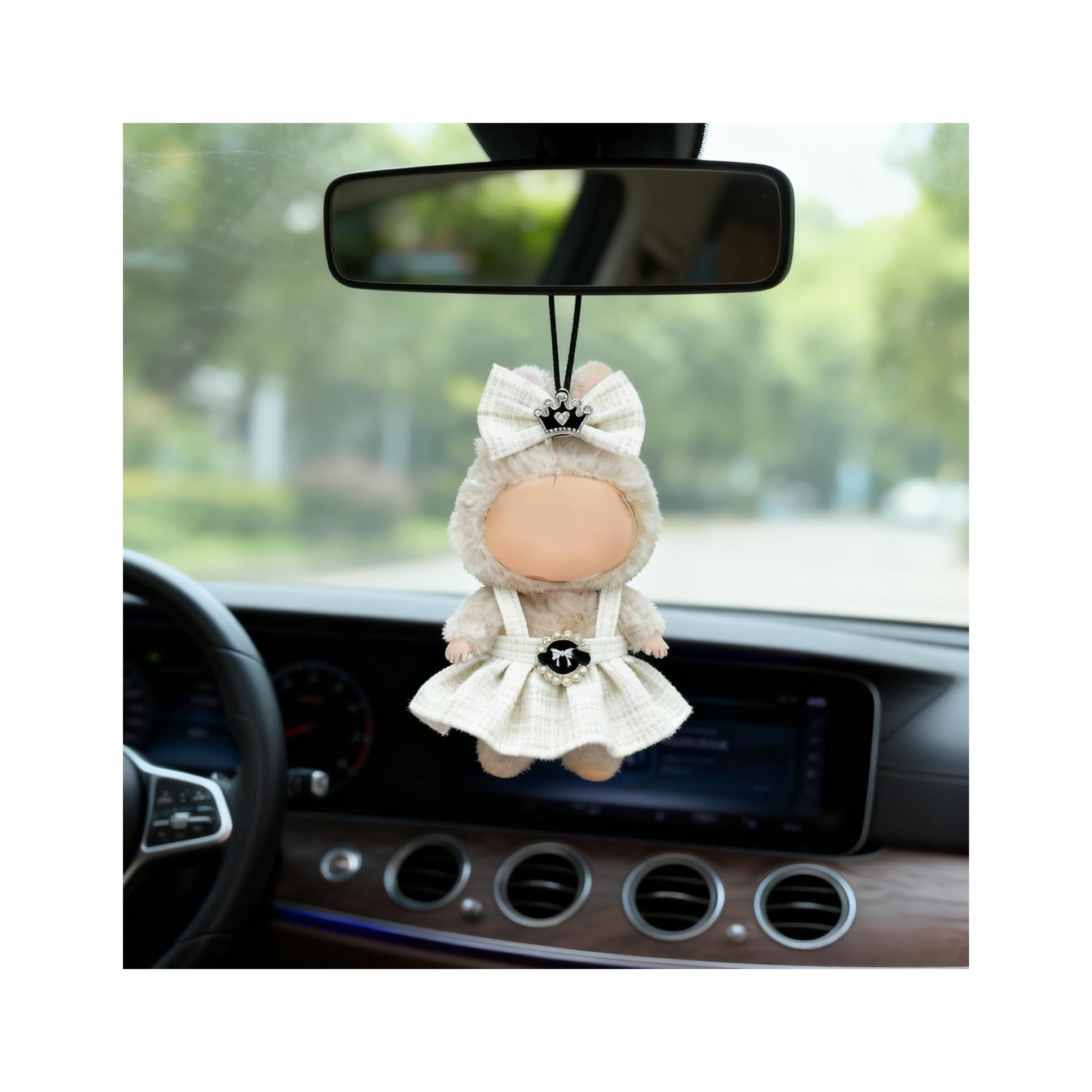 Clothes for LABUBU 17cm Doll (NO Doll), Outfit for LABUBU, Dress and Hairpin Set for LABUBU Dress Up, Fashion and Premium Dolls Accessories for LABUBU