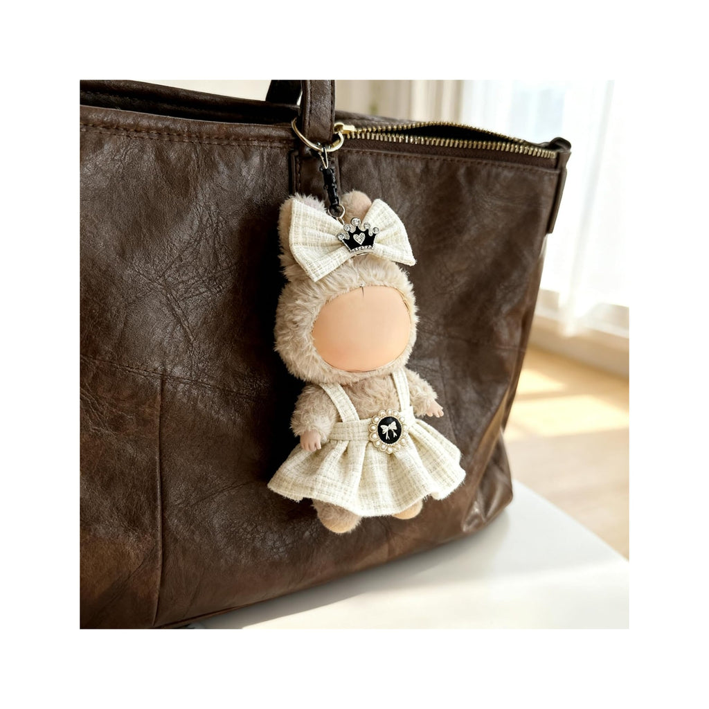 Clothes for LABUBU 17cm Doll (NO Doll), Outfit for LABUBU, Dress and Hairpin Set for LABUBU Dress Up, Fashion and Premium Dolls Accessories for LABUBU