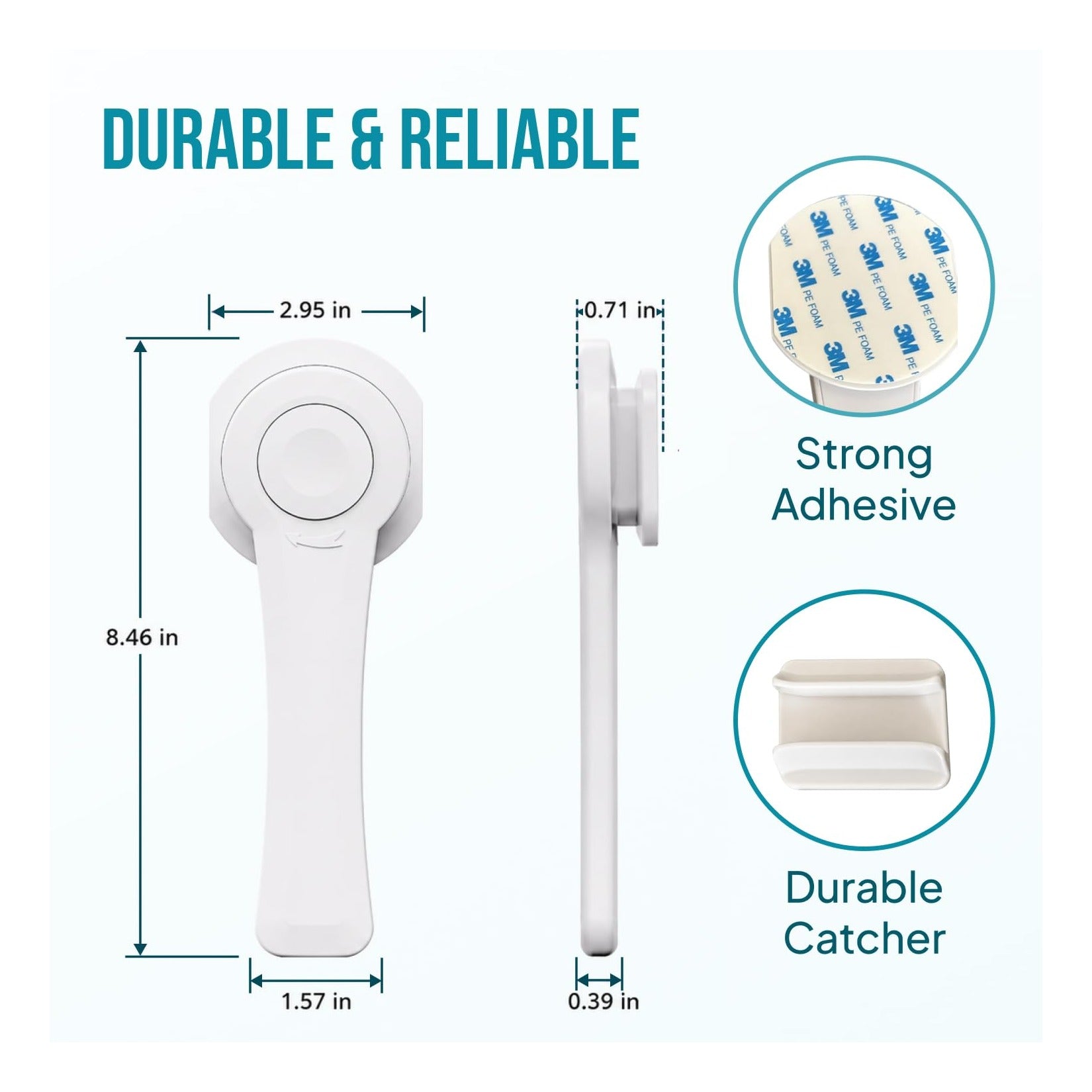 Upgraded Toilet Lock Baby Proof (2 Pack) - Toilet Seat & Lid Lock Kit