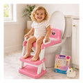 Potty Training Seat with Ladder for Toddler Girls, Pink Unicorn