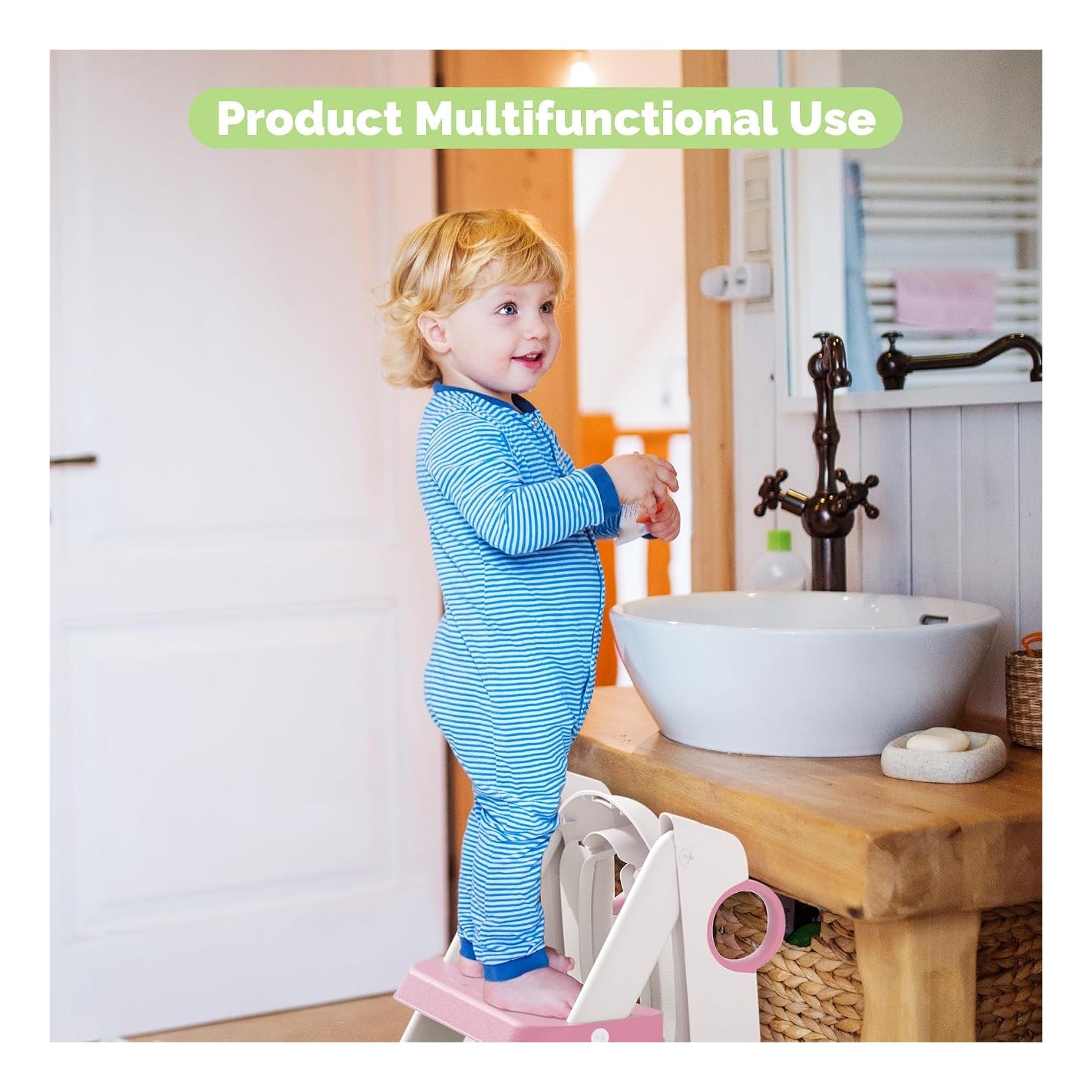 Toilet Seat, Potty Training Seat for Toddler, Upgraded 2-in-1 Potty Toilet Training for Boys and Girls, Waterproof Cushioned Mat with Non-Slip Step Stool