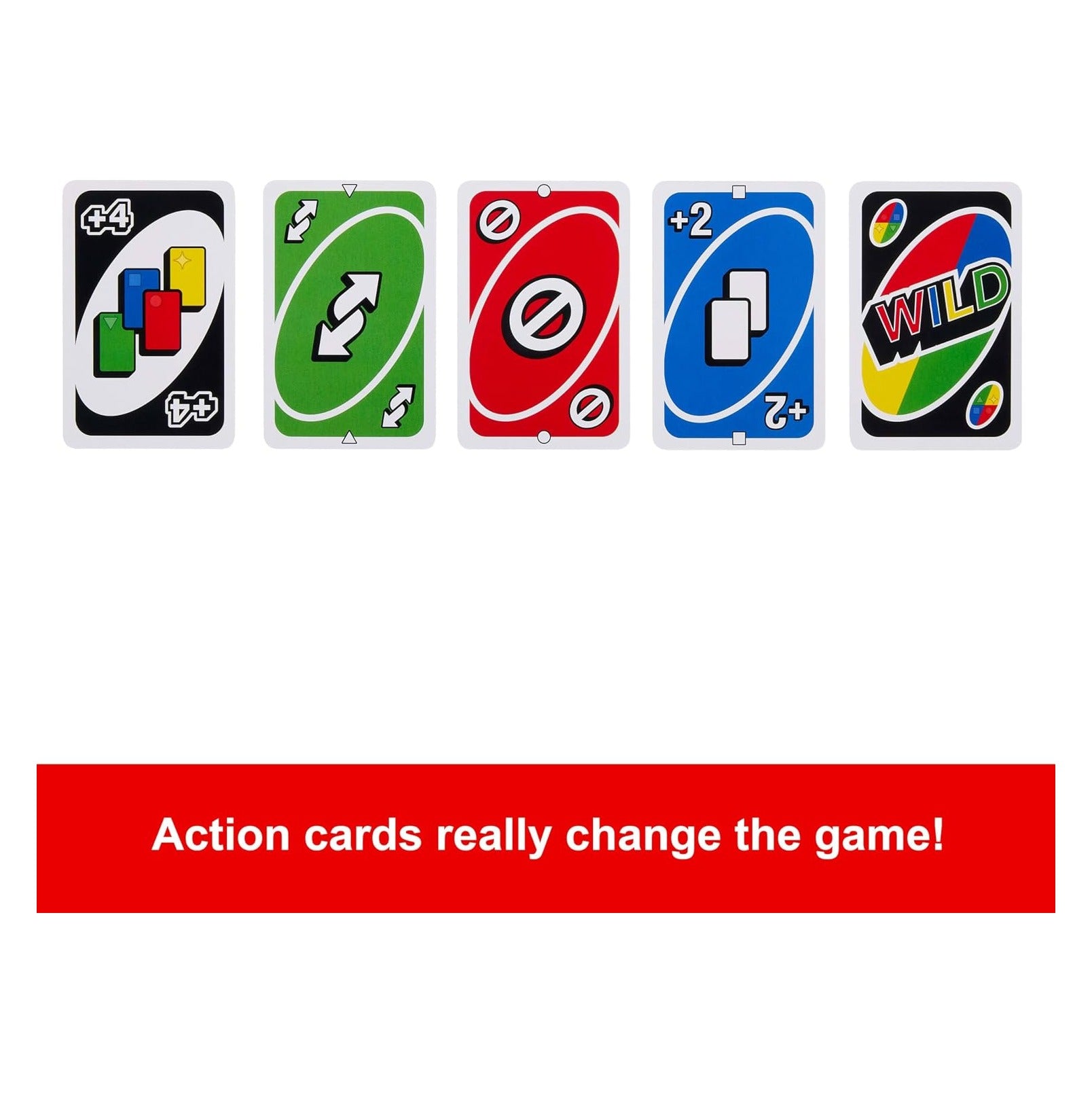 UNO Card Game for Kid, Adult & Family Nights & Parties, Travel & Vacations, Color Blind Accessible & Customizable Deck
